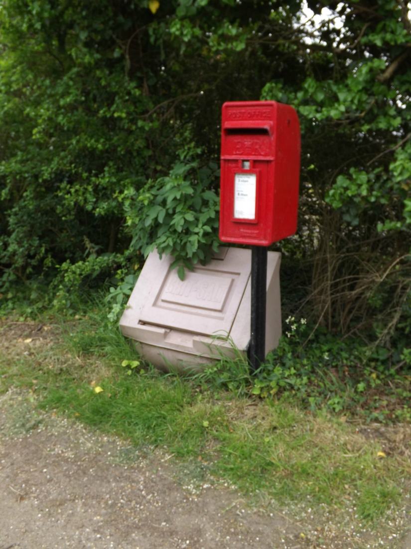 A red UK postbox
