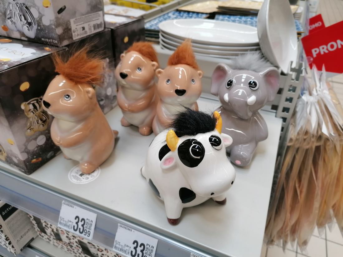 Ceramic animal money boxes